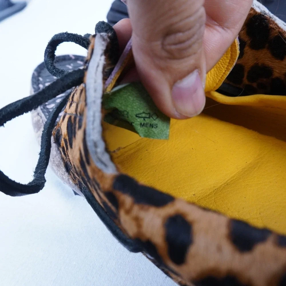 Chinatown Market x Timberland 3-Eye Lug Handsewn Boat 'Animal Print' 8.5W Mens